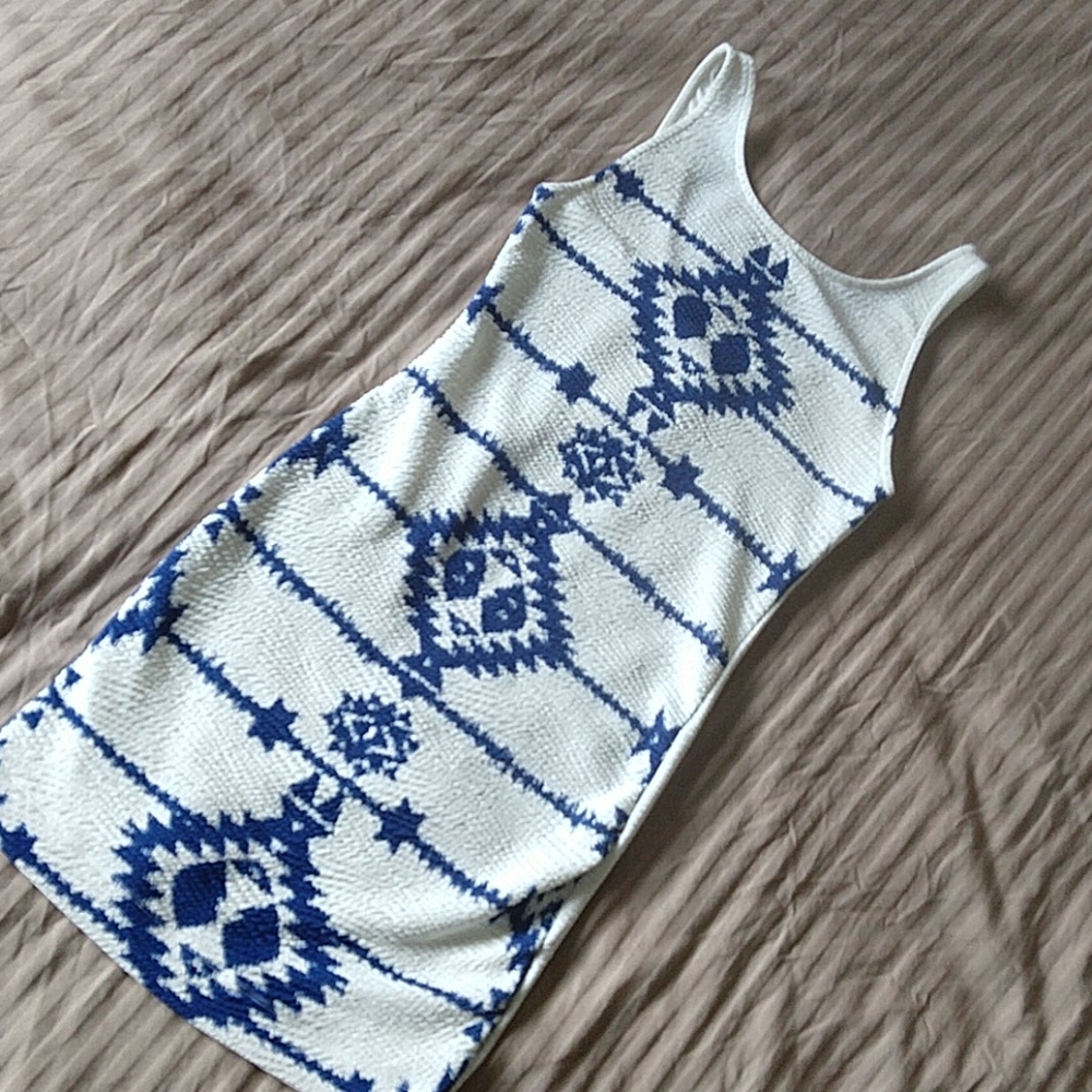 Southwest patterned bodycon dress